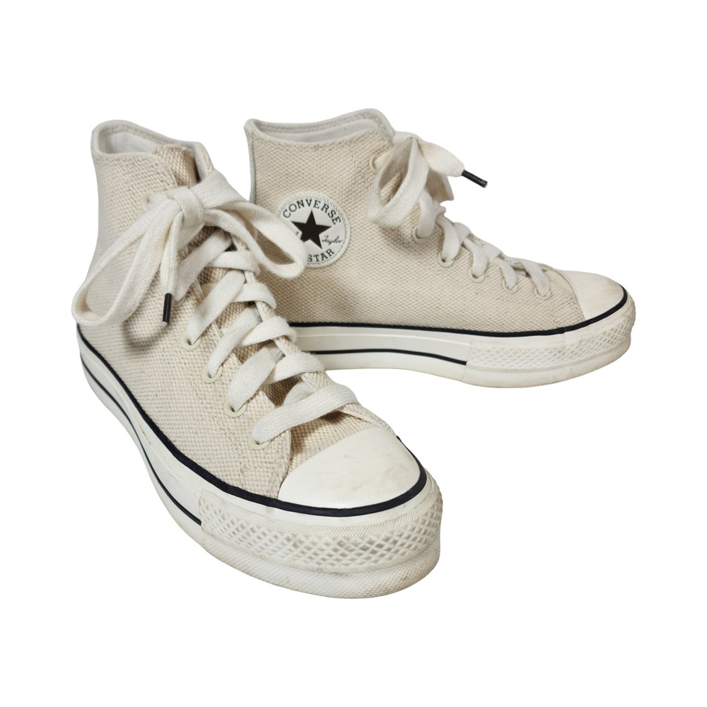Converse Chuck Taylor All Star Lift High Platform Egret Cream A09093C Womens 8